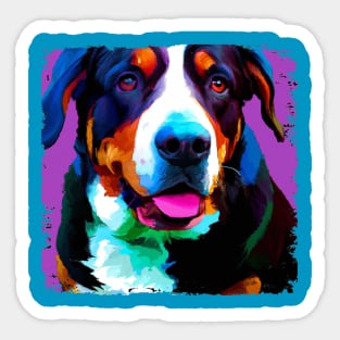 Greater Swiss Mountain Dog Pop Art - Dog Lover Gifts Sticker